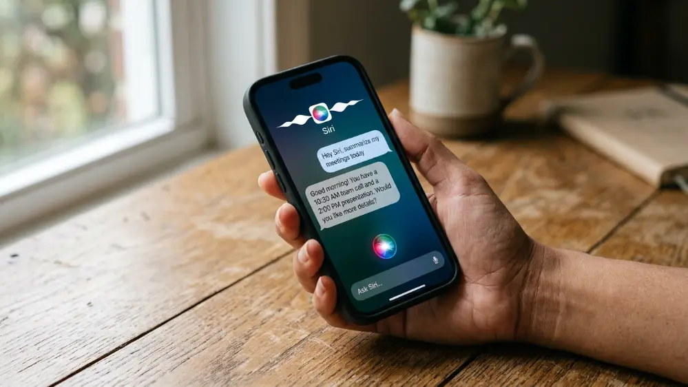 Apple's Siri AI Overhaul Explained: What's Actually New in 2026 71 Siri AI 2026 assistant interface shown on iPhone screen