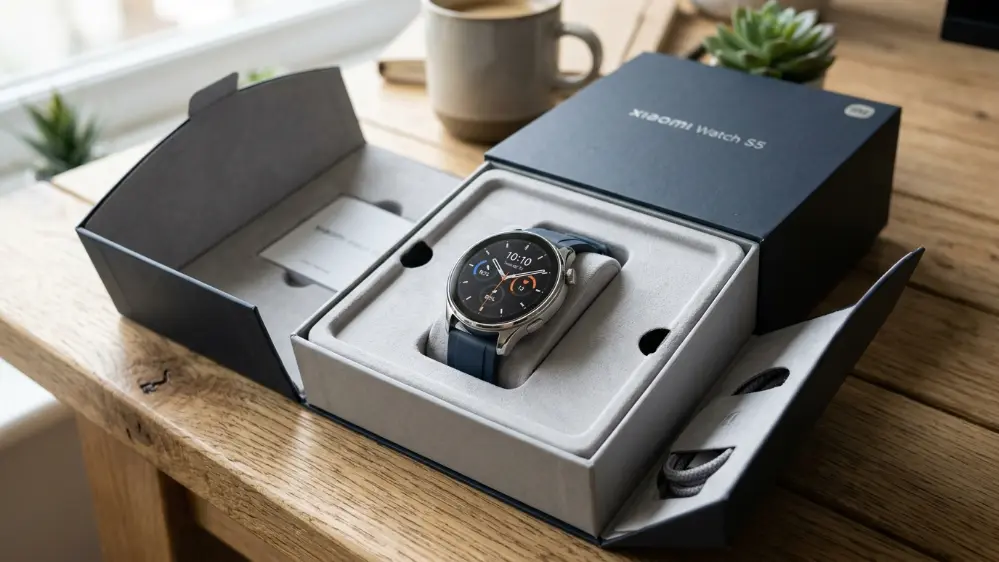 Xiaomi Watch S5 Review: The Smartwatch That Doesn't Look Like a Gadget 7 Xiaomi Watch S5 displayed in its presentation box