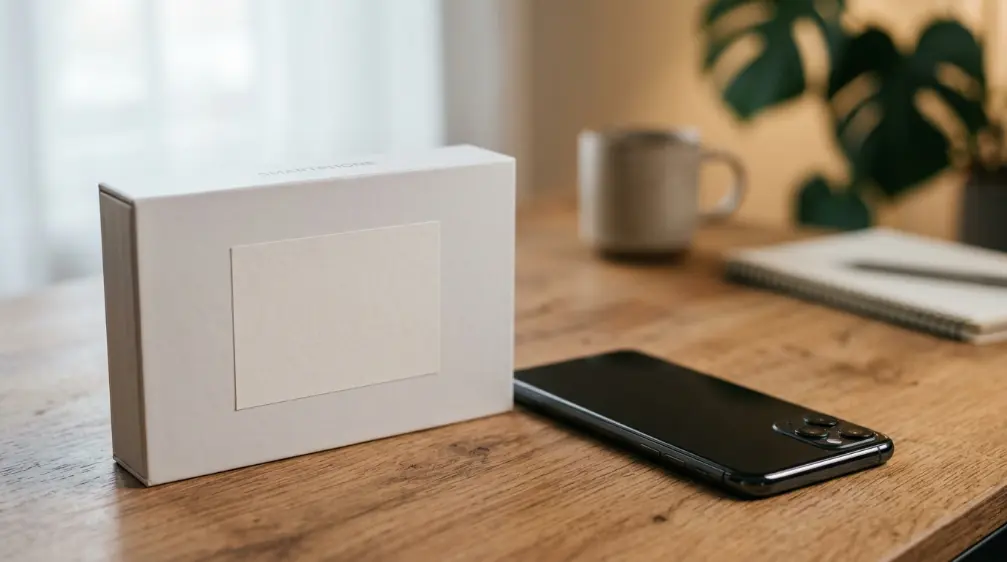 iPhone Fold Release Date, Price and Everything Leaked So Far 4 Unlabeled smartphone box representing the uncertain iPhone Fold name