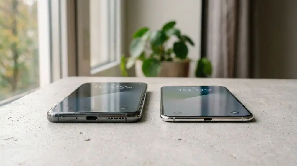 iPhone 18e and iPhone Air 2 concept phones side by side