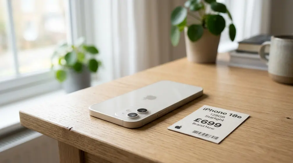 iPhone 18e and iPhone Air 2: What to Expect in Spring 2027 4 iPhone 18e concept phone shown next to its expected price tag